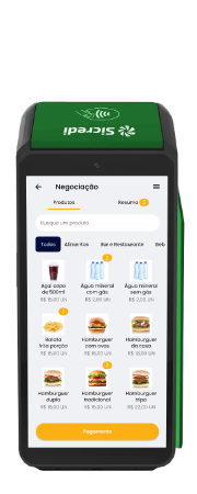 Maquininha Sicredi compatível com PDV Smart